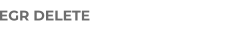 EGR DELETE